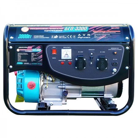 Generator 3 kW 220 V benzină, Grand БГО-3300